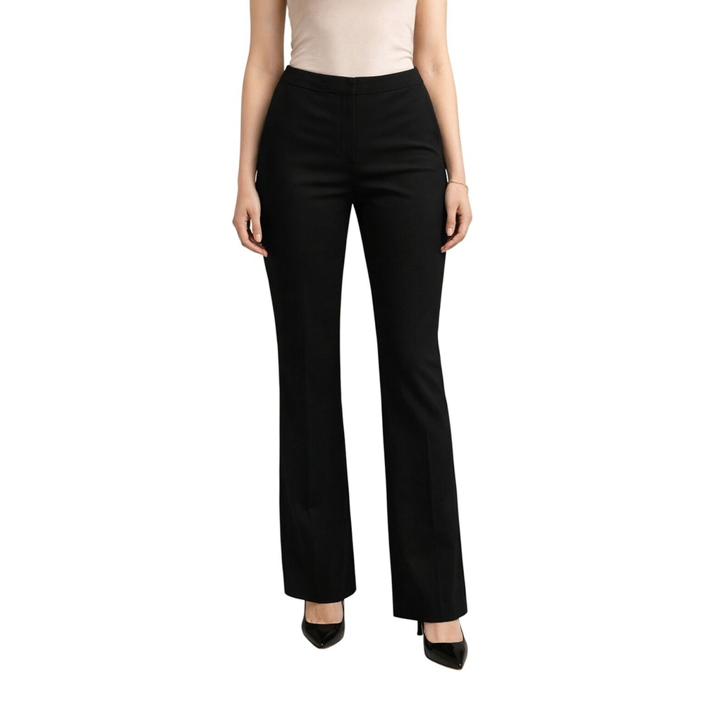 Elie Tahari Black Straight Leg Pull On Pants Size 10